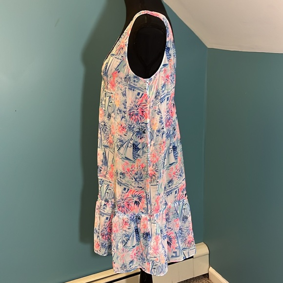 Lilly Pulitzer Blue and Pink Dress or Swim Coverup - Picture 6 of 13